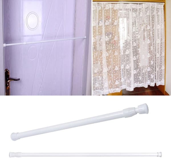 [RM]Extendable curtain rod, easy to install mesh curtain rods