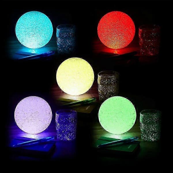 [RM]LED-kula, färgbyte, batterier, utan kabel, inomhus, ljuskula d. 15 cm, vit