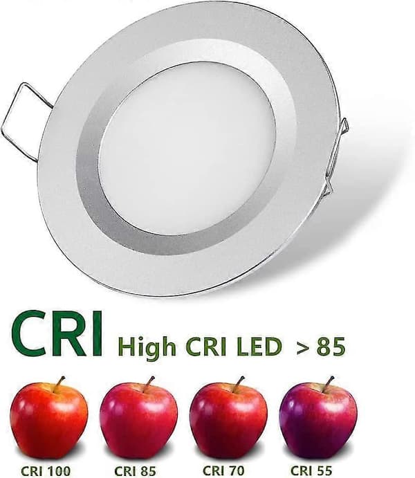 Autocamper Båd 12V 4 x LED Indbyggede Loftslamper, 3W 3200K Dæmpbare Fuld Aluminium Downlights