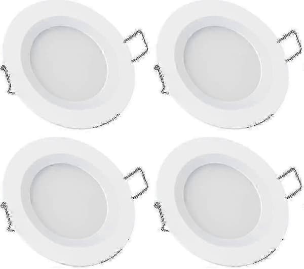 Marine LED-lys til bådloft, 12V 4x forsænkede dæmpbare downlights