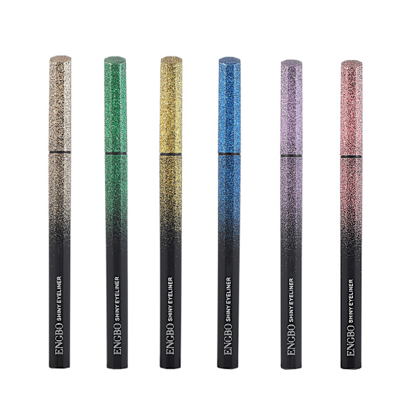 Stjärnklar himmel pärlemorskimrande eyeliner färg eyeliner snabbtorkande vattentät och svettsäker svår att ta bort smink kladdar inte drömsk 3 gold