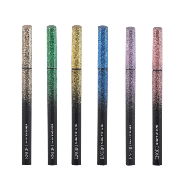 Stjärnklar himmel pärlemorskimrande eyeliner färg eyeliner snabbtorkande vattentät och svettsäker svår att ta bort smink kladdar inte drömsk 6 red