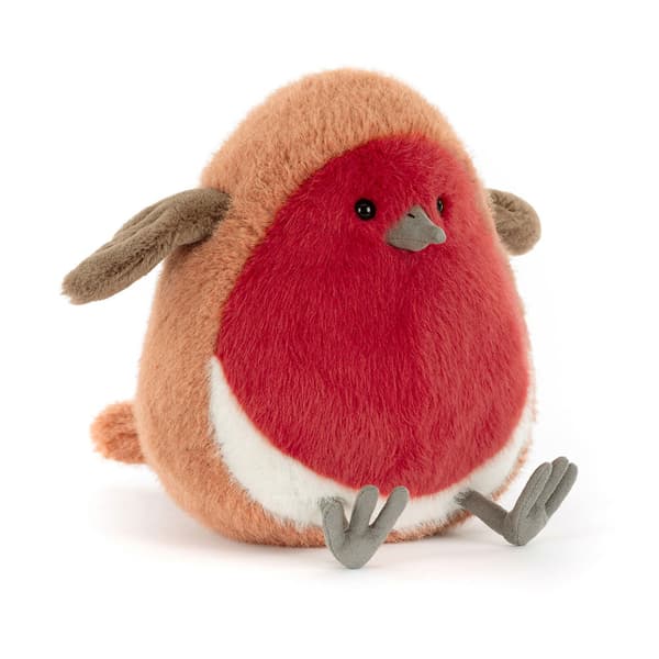 [RM]Jellycat 20 cm Plum Robin plyslegetøj