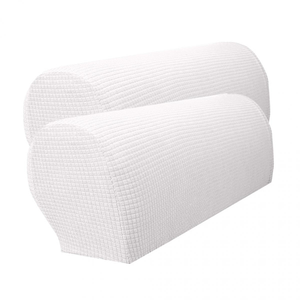 Set med 2 Möbler Vattentäta Flanell Soffarmstöd Skydd Beige