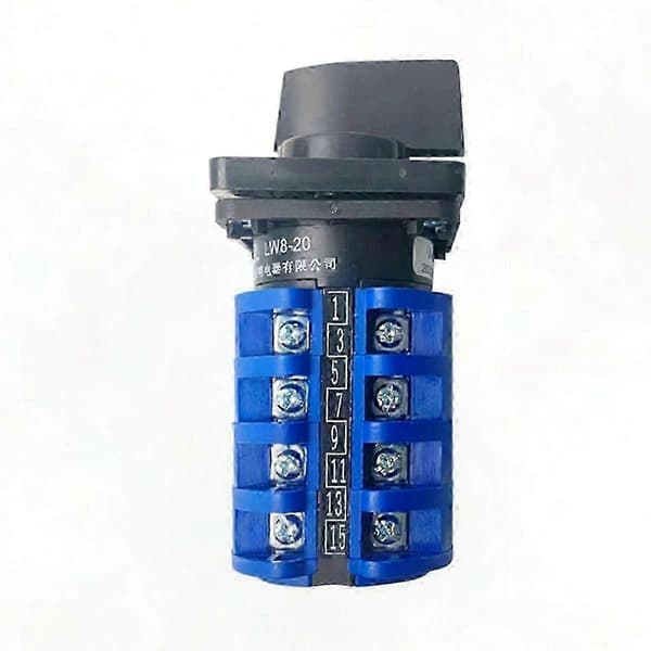 Dobbelt hastighed motorafbryder, 3-position 4-faset 20A 500V On-Off-On knastskifteplade