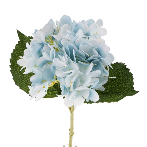 Konstgjord Blå Hortensia Bröllop Sidenväxt Fest Trädgårdsdekor