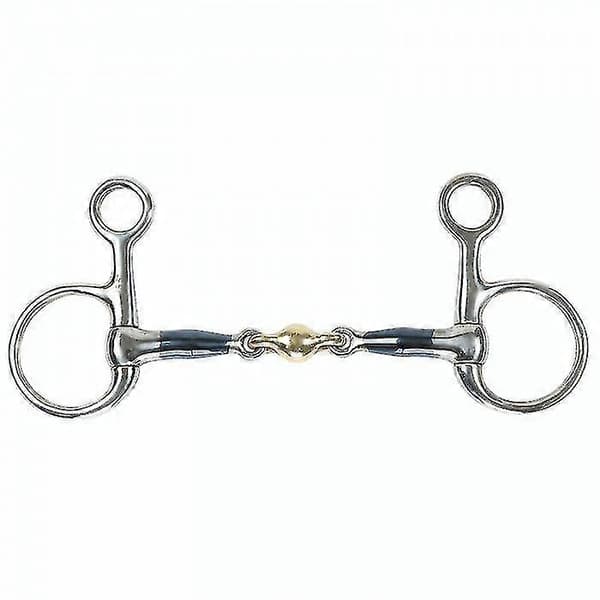 Hanging Cheek Bit with Sweet Iron Lozenge Design for Horse Training Blue Blue 5.5in