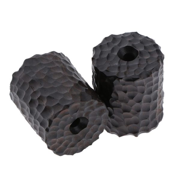 Bitar Ebenholts Trä Drakfjäll Tubpärlor För Smycken 14x16mm
