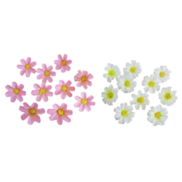 20x Konstgjorda Tusenskönor Falska Blommor Krans DIY Hantverk Blomsterdekor