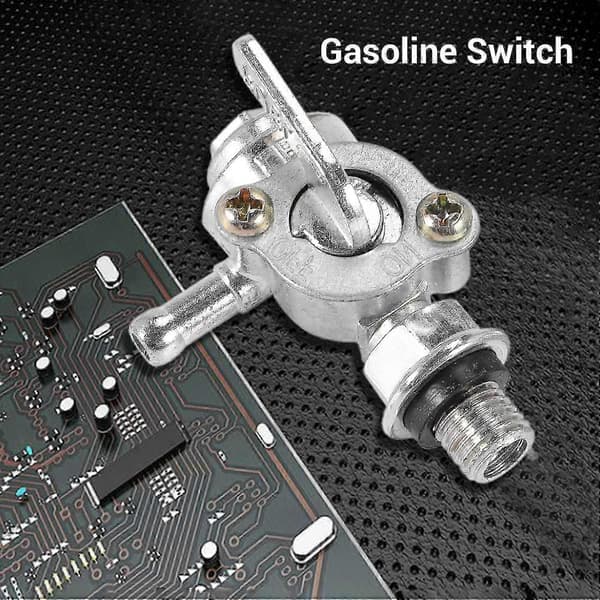 2x Universal Bensinbränsleavstängningsventil Kranbrytare Kompatibel med Generator & Gas Motor Bränsletankar