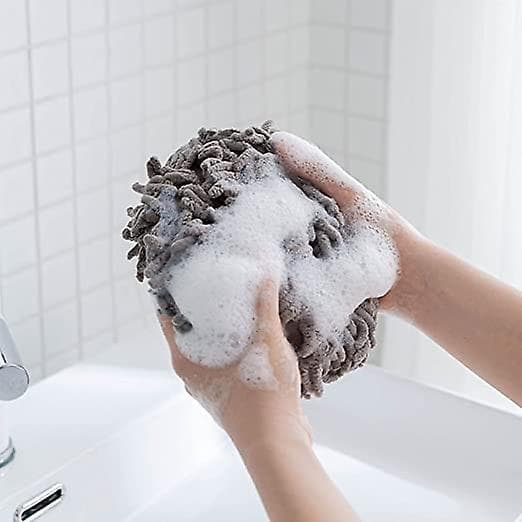 2 st hängande handdukar, chenille-mikrofiber hängande handduk