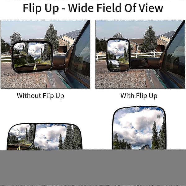 [RM] Førerside el-opvarmet sidespejlglas til bugsering til 2005-2009 Dodge Ram 1500 2500 3500