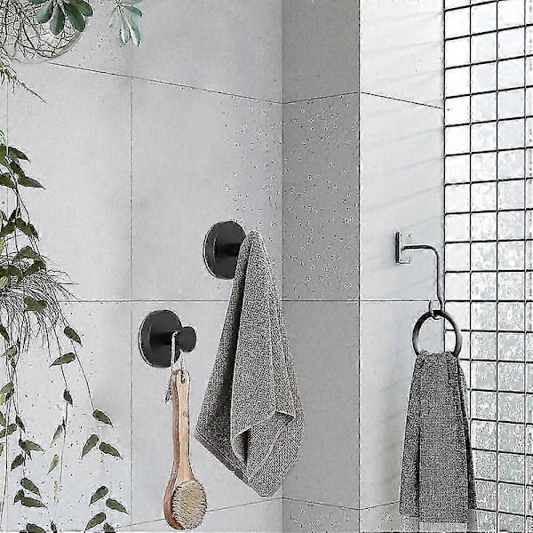 [RM]Handdukshållare sugkrokar 2-pack stark dusch badrum