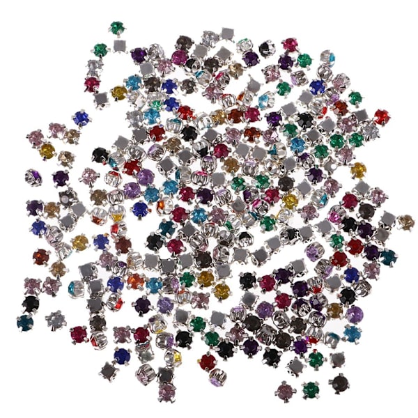 300 Stycken Påsybara Diamant Akryl Rhinestone Utsmyckningskristaller 4mm