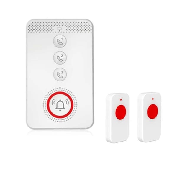 4G SIM SOS Nødanrop Alarm Panikk-knapp GSM Stemmetelefon for Eldre Barn Nødhjelp Personsøker