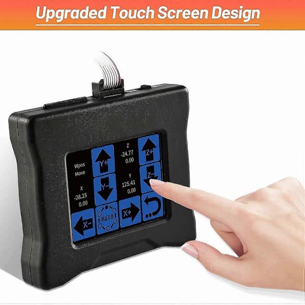 2,8 tommer touchscreen offline router-controller-modul, GRBL-kompatibelt kontrolsystem til CNC-maskiner black