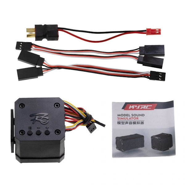 2x RC Bil Motorljud Simulerad Modul Simulator med Högtalare för RC Fordon