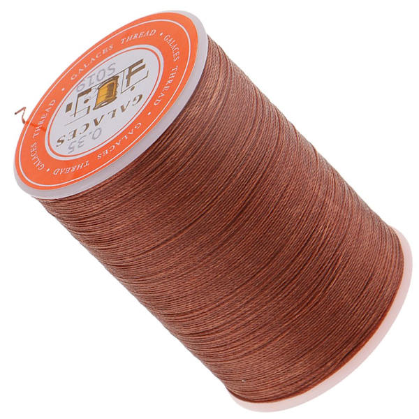 Rund Polyester Vaxtråd 0.35mm Sömnad DIY Hantverk Brun