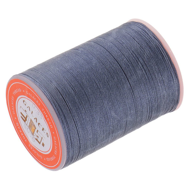Rund polyestervaxtråd 0,35 mm sömnad DIY Craft blågrå