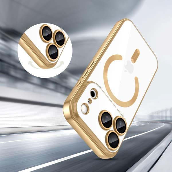 Tech-Protect iPhone 17 Pro Max Deksel MagSafe MagFlex Shiny Gold[RM] 60