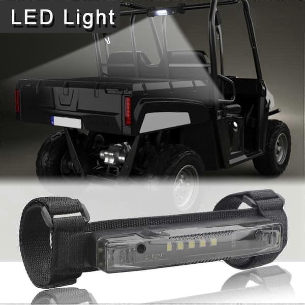 2X vanntett ATV UTV interiør LED-lampe universell rullestangmontering for terrengkjøretøy