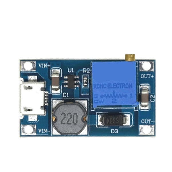 10 stk. MT3608 justerbar Step Up-modul spændingsregulator Micro-USB