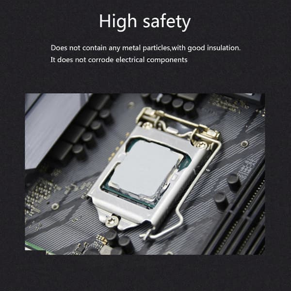 HY2010 Hög värmeledningsförmåga silikonfett för CPU VGA-chipset kylfläns effektiv värmeavledning grå Gray