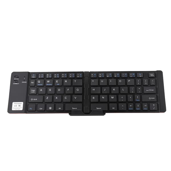 [RM]Sammenfoldeligt Mini Bærbart Trådløst Bluetooth-tastatur Universelt Til Telefon Tablet PC (Rosaguld)