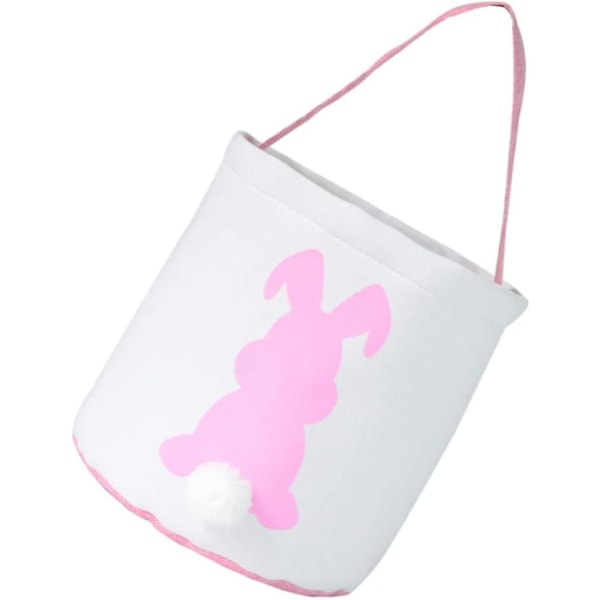 Easter Bunny Treat Bag - Rosa påskäggkorg för godis, presenter och äggjakt