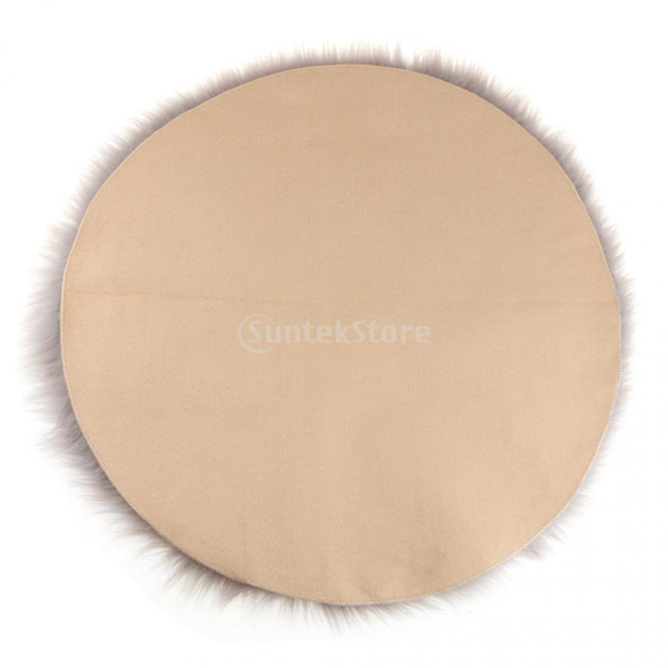 80cm Mjuk fluffig fårskinnsimitation Fuskpälsmatta Grå