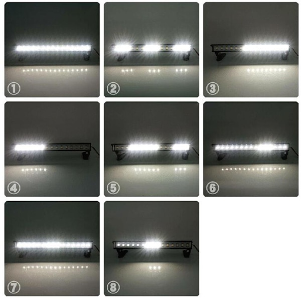 RC 15 LED 139mm Aluminium Ljusramp För 1:10 1:8 TRX4 Short Course Trucks
