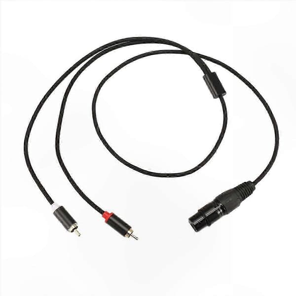 3-bens XLR hun til dobbelt han Y-splitterkabel, 1 meter