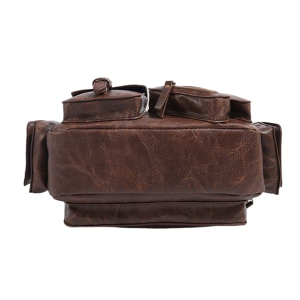 [RM]Women's Shoulder Bag Simple Handbag PU Clutch Bag with Zipper