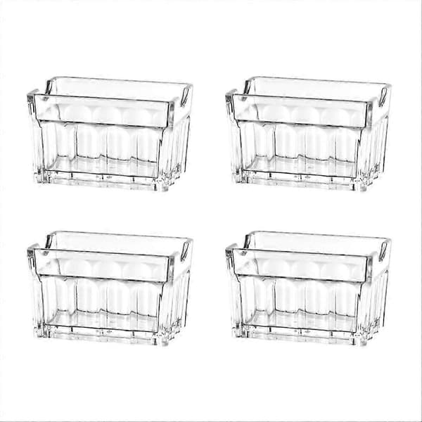 4 stk. sukkerpakkeholder sukkerpose opbevaringsbeholder fad display White