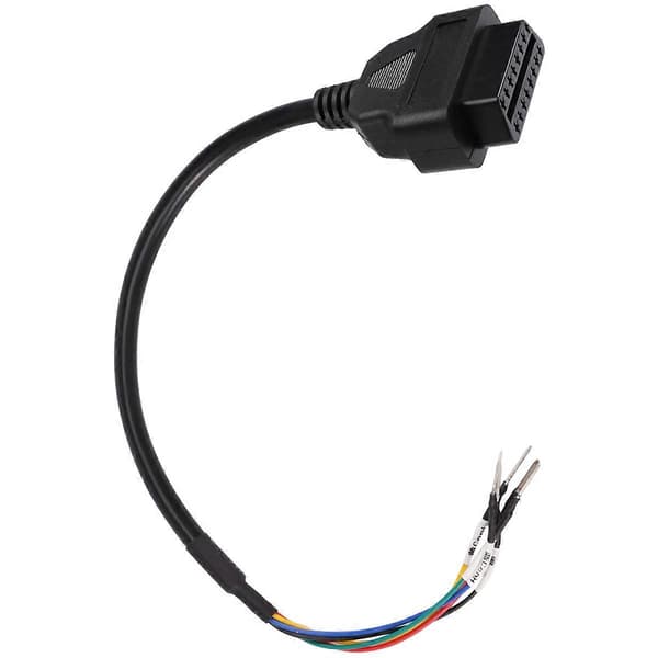 16-bens OBD2 hun K-linje jumper tester diagnostisk kabel ledning pigtail Black