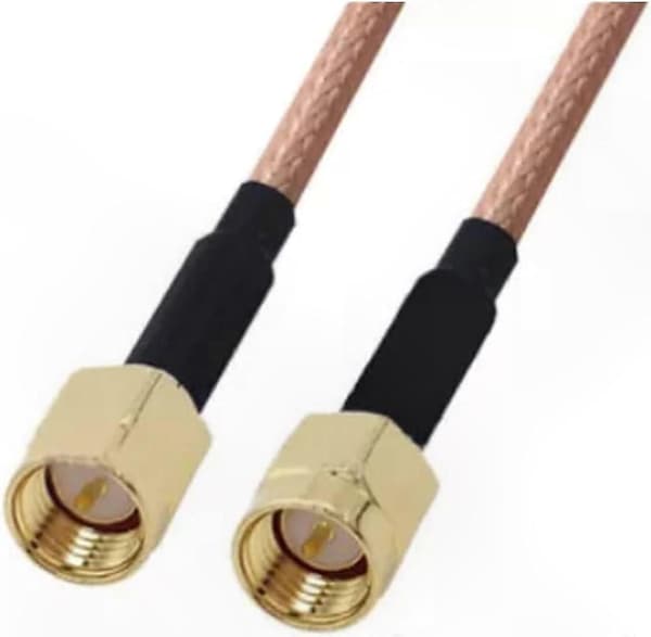 2m SMA han til SMA han koaksialkabeladapter til antenne RF-forbindelser