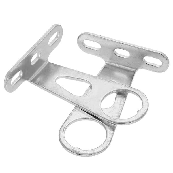 2pcs Universal Bicycle Basket Support Bracket Front Fork Light Holder Bicycle Basket Rear Mounting Bracket Silver Silver 8.30X6.30X2.20CM