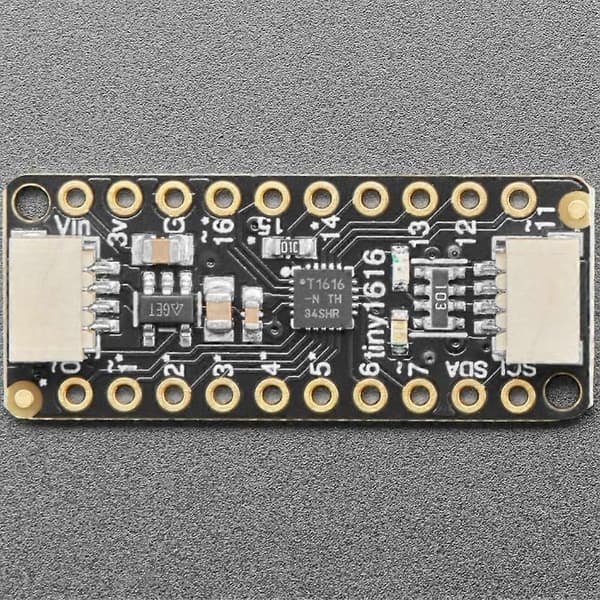 ATtiny1616 Breakout Board Seesaw Udviklingskort - Tiny1616 Breakout med Seesaw Black