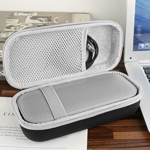 [RM]Fits Bose SoundLink Flex Bluetooth audio protective case storage bag portable storage box silver gray