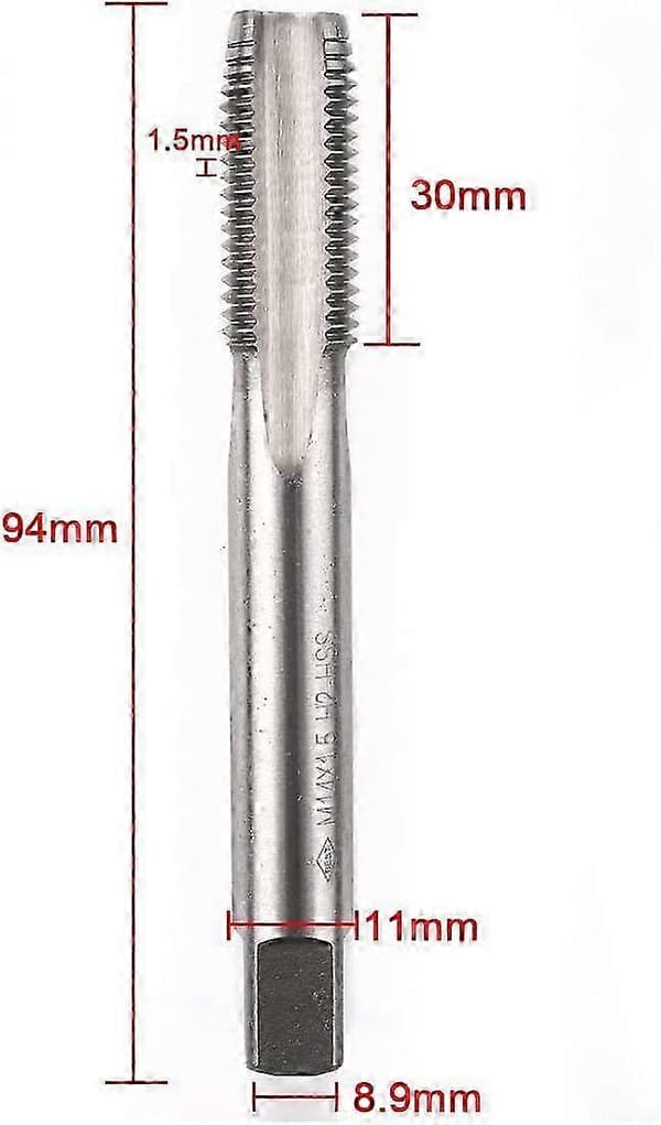 Metriske HSS Gevindtappe - M14 Lige Håndgevindbor M14x1.5mm