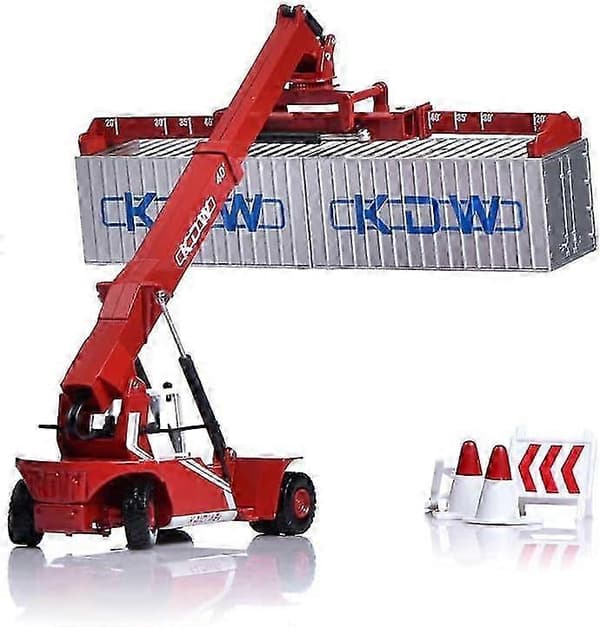 Realistisk 1/50 Reach Stacker Model, Ingeniørkøretøj Legetøj til Voksne