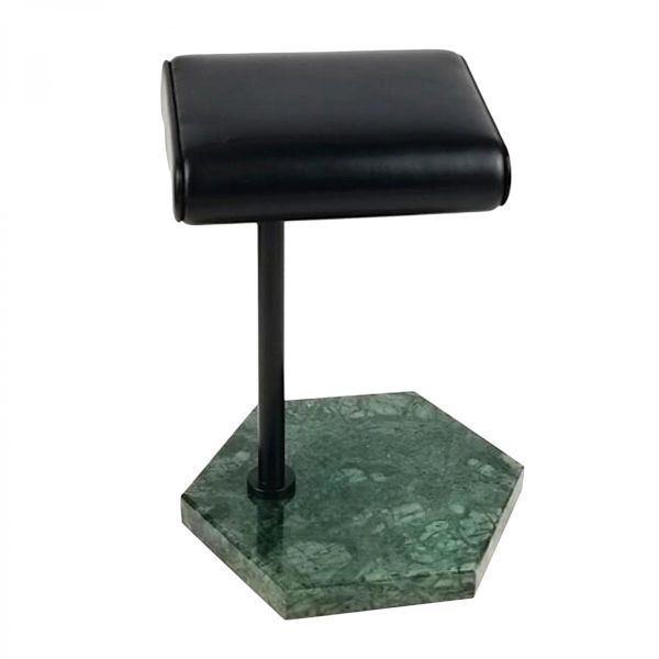 Marmor Armband Armbandsur Display Rack Hållare Show Grön Svart