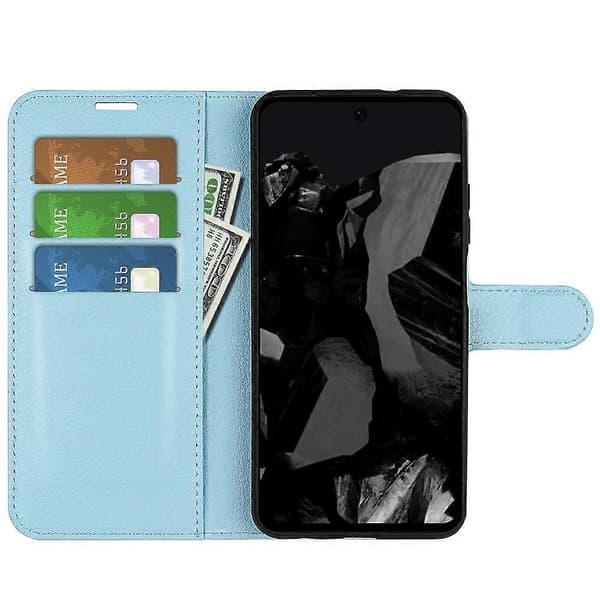 [RM] Litsi-nahkainen puhelinkotelo Google Pixel 9 Pro XL -puhelimelle Blue For Google Pixel 9 Pro XL