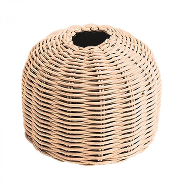 Handgjort Rattan Skydd för Gasoltub Matlagning Camping Vandring Beige S