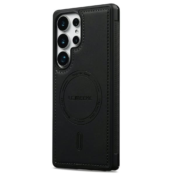 [RM]LC.IMEEKE Samsung Galaxy S26 Ultra Cover MagSafe Læder Sort 47