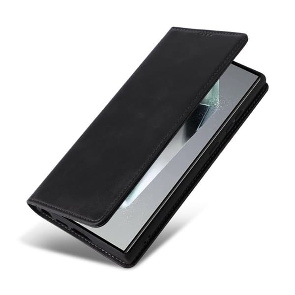 Lompakkokotelo Samsung Galaxy S26 Ultra RFID-suojauksella Tekonahkaa - Musta