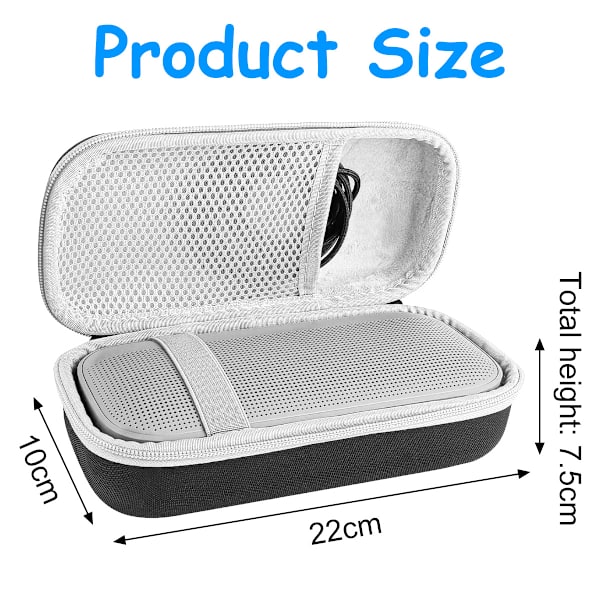 [RM]Fits Bose SoundLink Flex Bluetooth audio protective case storage bag portable storage box silver gray