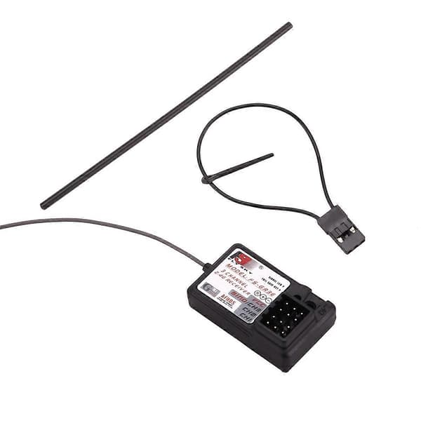 FlySky FS-GR3E 3CH 2.4GHz mottaker GT2 GT3 GT3B GT3C GR3C RC bil båt black