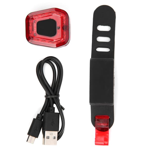 USB-opladelig cykelbaglygte Cykelbaglygte Cykelbaglygter Sort