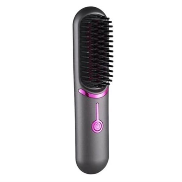 [RM]2-in-1 Flat Brush with Ceramic Plates - Fast Heating and USB-C Charging